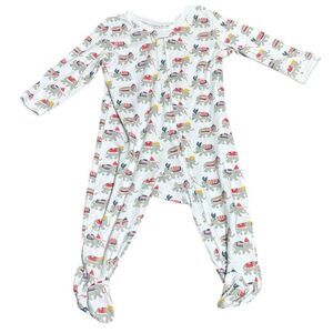 Roller rabbit baby 6-9 mo Pima cotton Christmas elephant footie pajamas